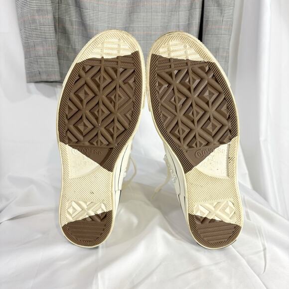 Converse Chuck Taylor platform High Top Pearl Embellished White Black Size 8.5 - Picture 8 of 10